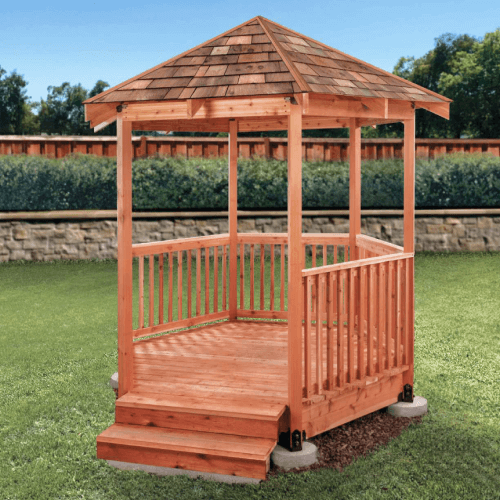 Cedar wood garden gazebo.
