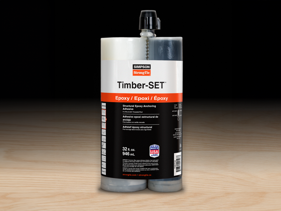 Simpson Strong-Tie Timber-SET glued-in rod (GIR) adhesive